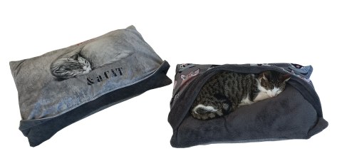Legowisko z kołderką Sleeping Cat XL 60x45 Legowisko z kołderką Sleeping Cat XL 60x45