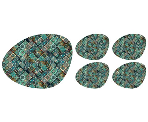 Podkadki OVAL zestaw 1+4 Estera Podkadki OVAL zestaw 1+4 Estera