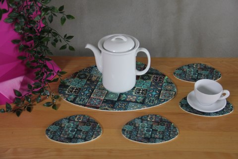 Podkadki OVAL zestaw 1+4 Estera Podkadki OVAL zestaw 1+4 Estera