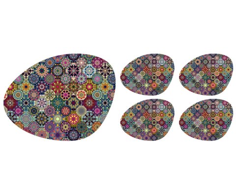 Podkadki OVAL zestaw 1+4 Valencia Podkadki OVAL zestaw 1+4 Valencia