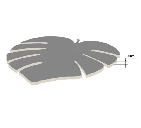 Podkładka Monstera D 40x40 cm gr. 4 mm - Capri Podkładka Monstera D 40x40 cm gr. 4 mm - Capri