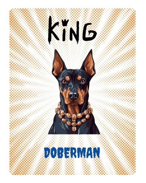 TABLICZKA KING DOBERMAN - 20x28 cm TABLICZKA KING DOBERMAN - 20x28 cm