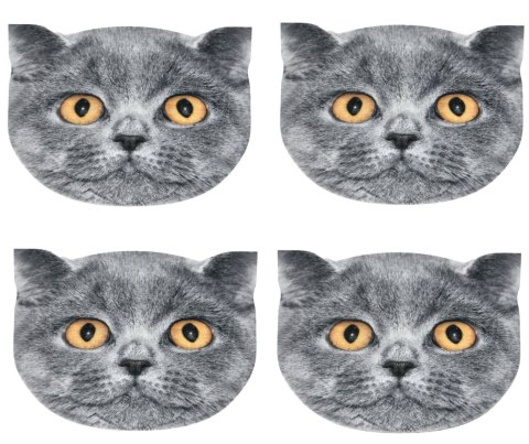 Zestaw podkładek na stół 4D Cats - LEON Zestaw podkładek na stół 4D Cats - LEON