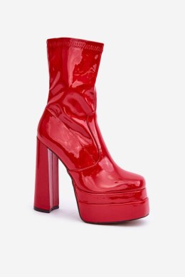 Botki Model Lotisha C-244 Red - Step in style Step in style