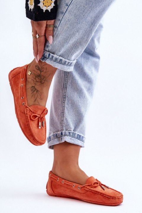 Mokasyny Model Si Passione FT246 Orange - Step in style Step in style Mokasyny Model Si Passione FT246 Orange - Step in style Step in style