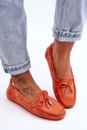 Mokasyny Model Si Passione FT246 Orange - Step in style Step in style Mokasyny Model Si Passione FT246 Orange - Step in style Step in style