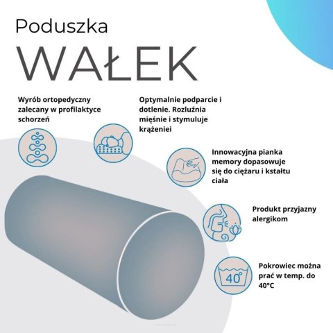 Poduszka Wałek z pianki memory - PANTERKA LAMPARCIA - Ø25x60 cm Poduszka Wałek z pianki memory - PANTERKA LAMPARCIA - Ø25x60 cm