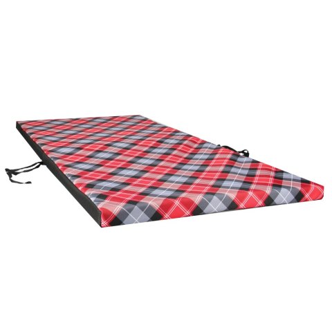 Poduszka wodoodporna na krzesło z oparciem TIP 80x40 cm Tartan Poduszka wodoodporna na krzesło z oparciem TIP 80x40 cm Tartan