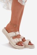 Sandał Klapki Model Sonarea 25SD97-8520 Beige - Step in style Step in style Sandał Klapki Model Sonarea 25SD97-8520 Beige - Step in style Step in style
