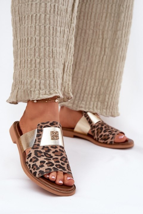 Sandał Klapki Model Zazoo 40423 Panterka - Step in style Step in style Sandał Klapki Model Zazoo 40423 Panterka - Step in style Step in style