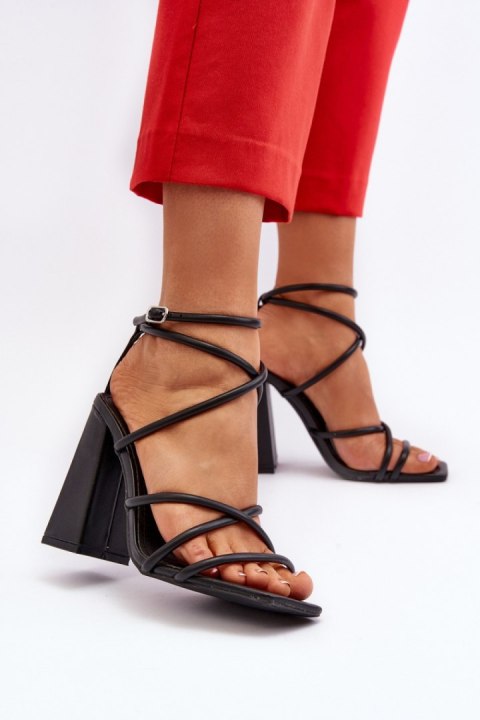 Sandały Model Josette FY2125-3 Black - Step in style Step in style Sandały Model Josette FY2125-3 Black - Step in style Step in style