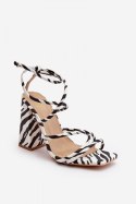 Sandały Model Josette FY2125-3 Zebra - Step in style Step in style