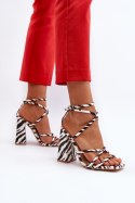 Sandały Model Josette FY2125-3 Zebra - Step in style Step in style