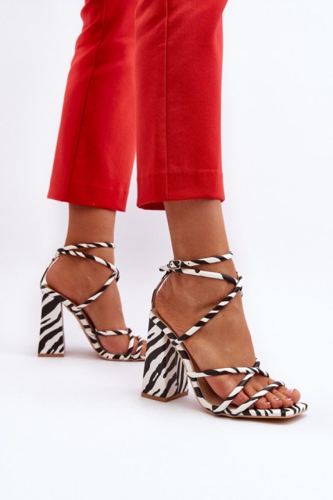 Sandały Model Josette FY2125-3 Zebra - Step in style Step in style Sandały Model Josette FY2125-3 Zebra - Step in style Step in style