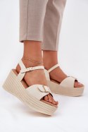 Sandały Model Liniella LOLO22 Beige - Step in style Step in style Sandały Model Liniella LOLO22 Beige - Step in style Step in style