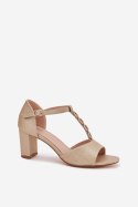 Sandały Model Triavera 24SD98-7148 Gold - Step in style Step in style Sandały Model Triavera 24SD98-7148 Gold - Step in style Step in style