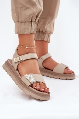 Sandały Model Zazoo 40443 Beige - Step in style Step in style