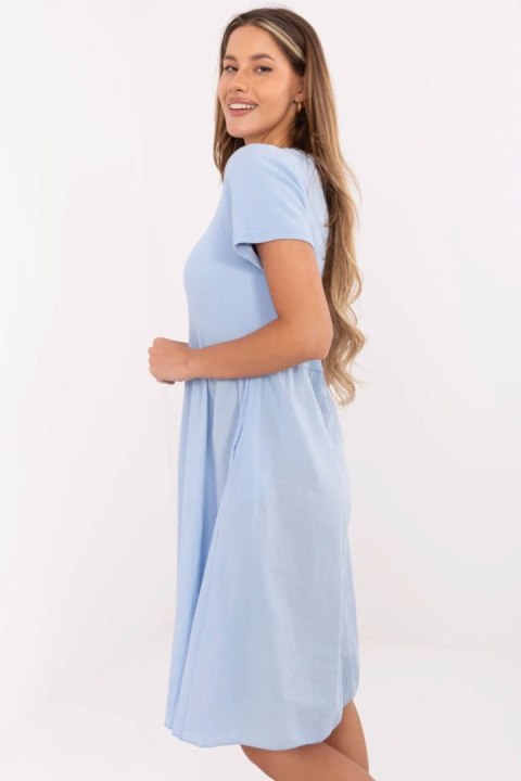 Sukienka Model DHJ-SK-25370.85 Light Blue - Italy Moda Italy Moda Sukienka Model DHJ-SK-25370.85 Light Blue - Italy Moda Italy Moda