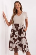Sukienka Model DHJ-SK-253701.80 Beige - Italy Moda Italy Moda Sukienka Model DHJ-SK-253701.80 Beige - Italy Moda Italy Moda