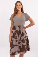 Sukienka Model DHJ-SK-253701.80 Dark Beige - Italy Moda Italy Moda Sukienka Model DHJ-SK-253701.80 Dark Beige - Italy Moda Italy Moda