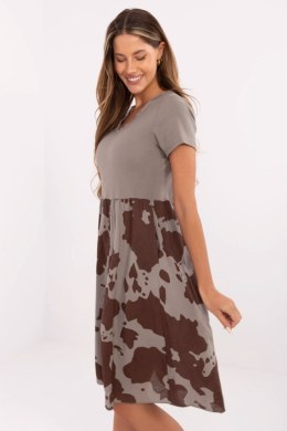 Sukienka Model DHJ-SK-253701.80 Dark Beige - Italy Moda Italy Moda