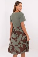 Sukienka Model DHJ-SK-253701.80 Khaki - Italy Moda Italy Moda Sukienka Model DHJ-SK-253701.80 Khaki - Italy Moda Italy Moda