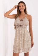 Sukienka Model MI-SK-88165.69 Beige - Italy Moda Italy Moda Sukienka Model MI-SK-88165.69 Beige - Italy Moda Italy Moda