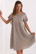 Sukienka Model MO-SK-1005.67 Dark Beige - Italy Moda Italy Moda Sukienka Model MO-SK-1005.67 Dark Beige - Italy Moda Italy Moda