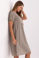 Sukienka Model MO-SK-1005.67 Dark Beige - Italy Moda Italy Moda Sukienka Model MO-SK-1005.67 Dark Beige - Italy Moda Italy Moda