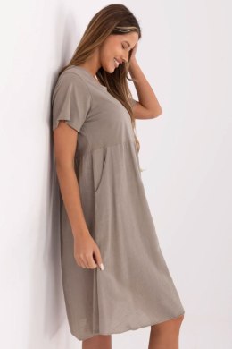 Sukienka Model MO-SK-1005.67 Dark Beige - Italy Moda Italy Moda