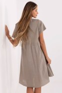 Sukienka Model MO-SK-1005.67 Dark Beige - Italy Moda Italy Moda Sukienka Model MO-SK-1005.67 Dark Beige - Italy Moda Italy Moda