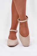 Baleriny Model Deomira 9988-80 Beige - Step in style Step in style Baleriny Model Deomira 9988-80 Beige - Step in style Step in style