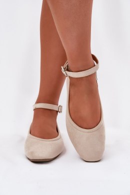Baleriny Model Deomira 9988-80 Beige - Step in style Step in style