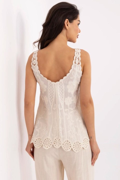 Bluzka Model MI-BZ-8823.73 Beige - Italy Moda Italy Moda Bluzka Model MI-BZ-8823.73 Beige - Italy Moda Italy Moda
