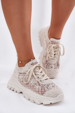 Buty Sportowe Model Jelhiris SF-69 Beige - Step in style Step in style