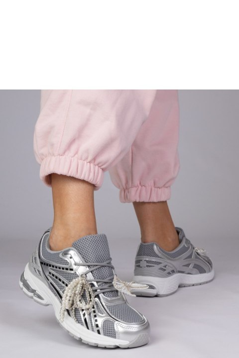 Buty Sportowe Model Lekrus HY2309 Silver - PRIMO PRIMO Buty Sportowe Model Lekrus HY2309 Silver - PRIMO PRIMO