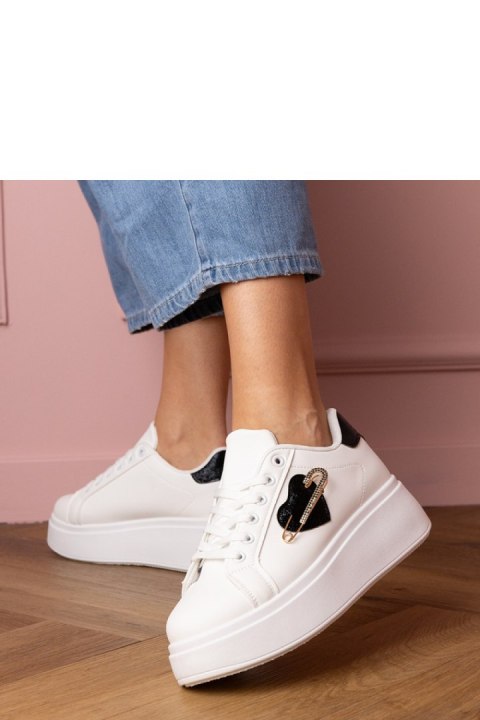 Buty Sportowe Model Lerisol 8919 White/Black - PRIMO PRIMO Buty Sportowe Model Lerisol 8919 White/Black - PRIMO PRIMO