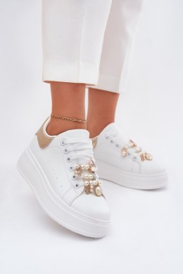 Buty Sportowe Model Ocerdia YY-156 White/Gold - Step in style Step in style