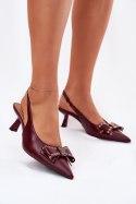 Czółenka Model Folesca QQ-255 Bordo - Step in style Step in style Czółenka Model Folesca QQ-255 Bordo - Step in style Step in style