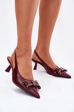 Czółenka Model Folesca QQ-255 Bordo - Step in style Step in style
