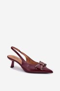 Czółenka Model Folesca QQ-255 Bordo - Step in style Step in style Czółenka Model Folesca QQ-255 Bordo - Step in style Step in style