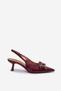 Czółenka Model Folesca QQ-255 Bordo - Step in style Step in style Czółenka Model Folesca QQ-255 Bordo - Step in style Step in style