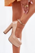 Czółenka Model Nianka C-240 Beige - Step in style Step in style Czółenka Model Nianka C-240 Beige - Step in style Step in style