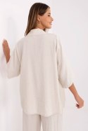 Koszula Damska Model MI-KS-6537.74P Light Beige - Italy Moda Italy Moda Koszula Damska Model MI-KS-6537.74P Light Beige - Italy Moda Italy Moda