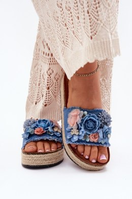 Sandał Klapki Model Chellia 5216 Blue - Step in style Step in style