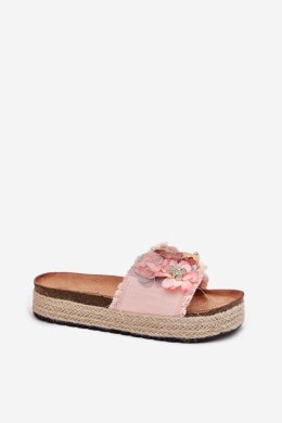 Sandał Klapki Model Chellia 5216 Pink - Step in style Step in style
