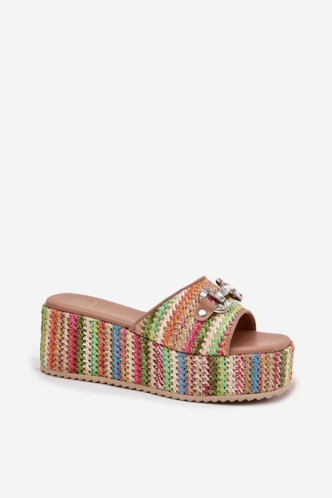 Sandał Klapki Model Isolene 55-A08 Multicolor - Step in style Step in style Sandał Klapki Model Isolene 55-A08 Multicolor - Step in style Step in style