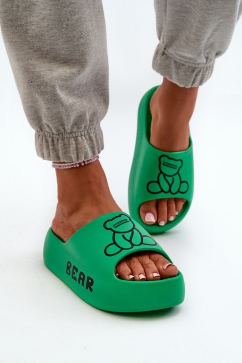 Sandał Klapki Model Lamira BG176 Green - Step in style Step in style Sandał Klapki Model Lamira BG176 Green - Step in style Step in style