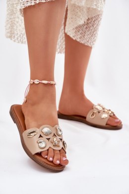 Sandał Klapki Model Nalothiel C15-2 Beige - Step in style Step in style