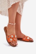 Sandał Klapki Model Nalothiel C15-2 Orange - Step in style Step in style Sandał Klapki Model Nalothiel C15-2 Orange - Step in style Step in style